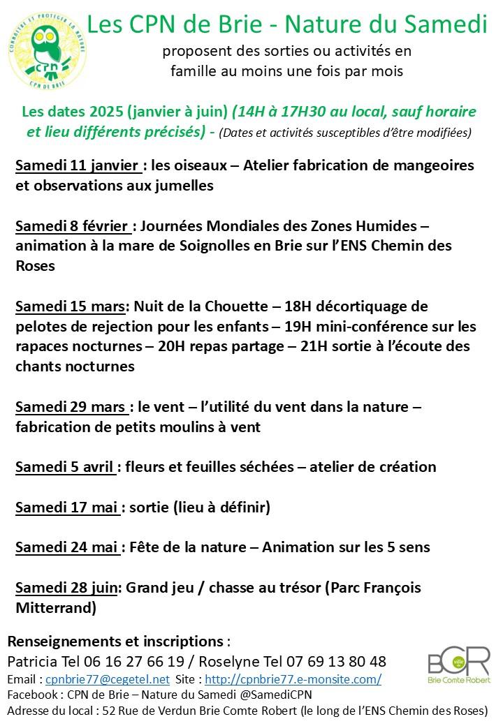 Affiche programme janvier a juin 2025